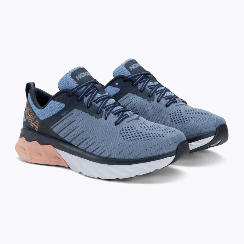 Damen Laufschuhe HOKA Arahi 3 Wide allure/mood indigo 4
