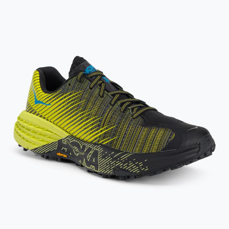 Damen Laufschuhe HOKA Evo Speedgoat schwarz/gelb 1111430-CIB