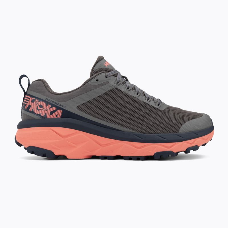 Damen Laufschuhe HOKA Challenger ATR 5 Holzkohle grau/fusion coral 2