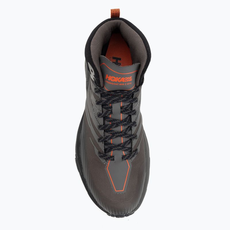 HOKA Herrenschuhe Speedgoat 2 MID GTX anthrazit/dunkel mull grau 5