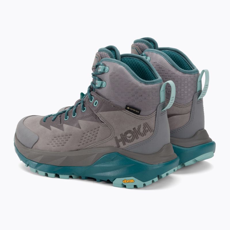 Damen-Trekking-Stiefel HOKA Kaha GTX frostgrau/aqua haze 3