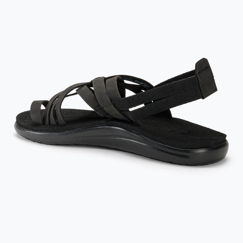 Teva Voya Riemchen Leder Damen Sandalen schwarz 3