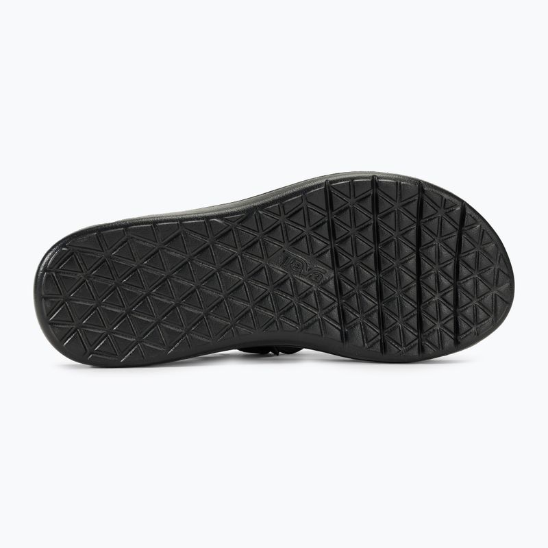 Teva Voya Riemchen Leder Damen Sandalen schwarz 4