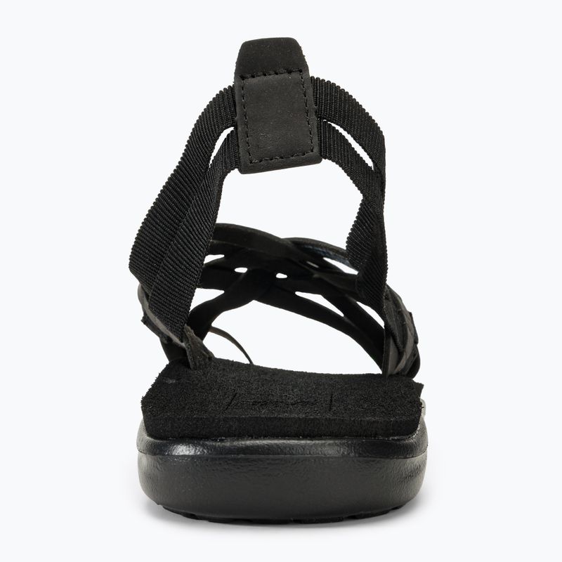 Teva Voya Riemchen Leder Damen Sandalen schwarz 6