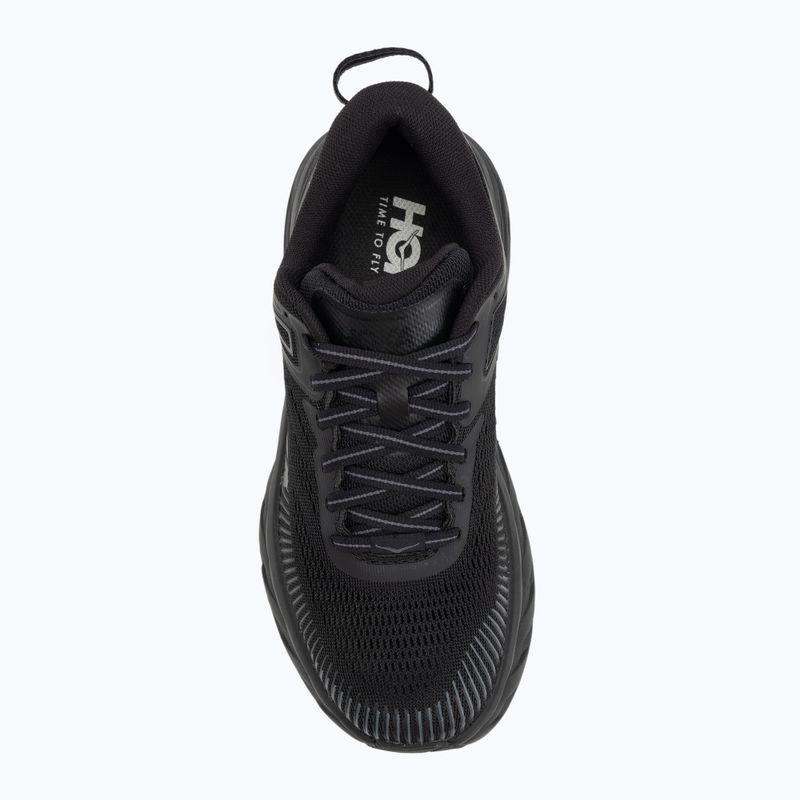 Damen Laufschuhe HOKA Bondi 7 schwarz/schwarz 5