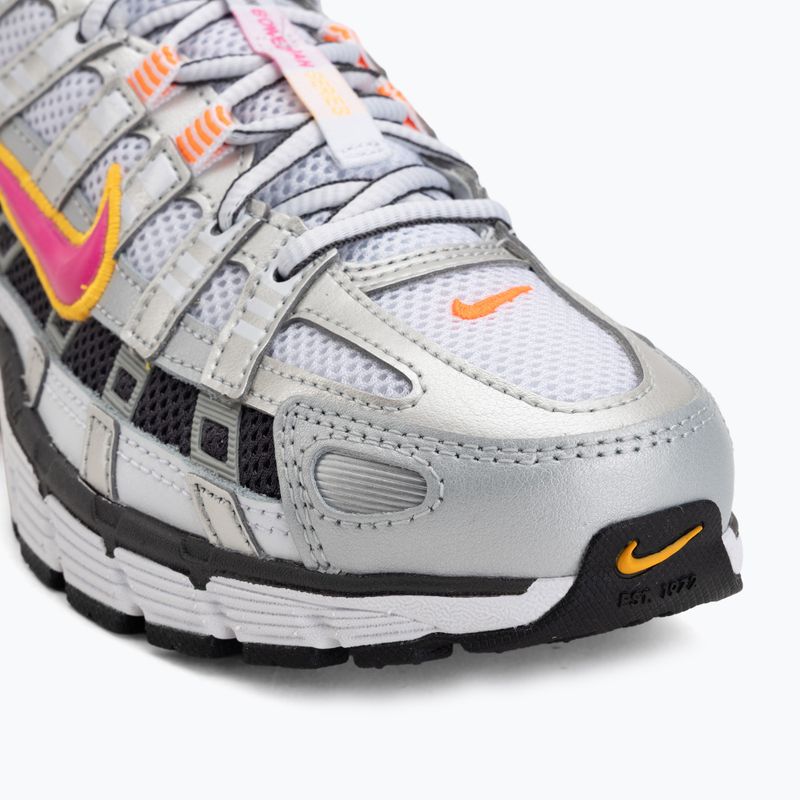 Damen-Schuhe Nike P-6000 white/metallic platinum/laser fuchsia 7