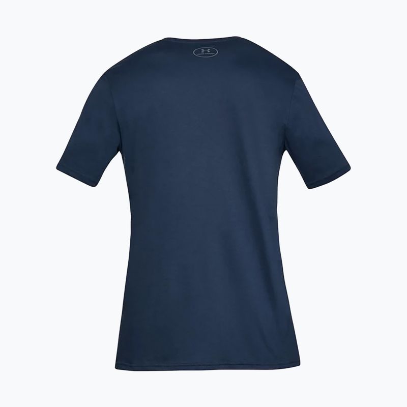 Under Armour UA Sportstyle Logo SS Herren Training T-Shirt navy blau 1329590 2