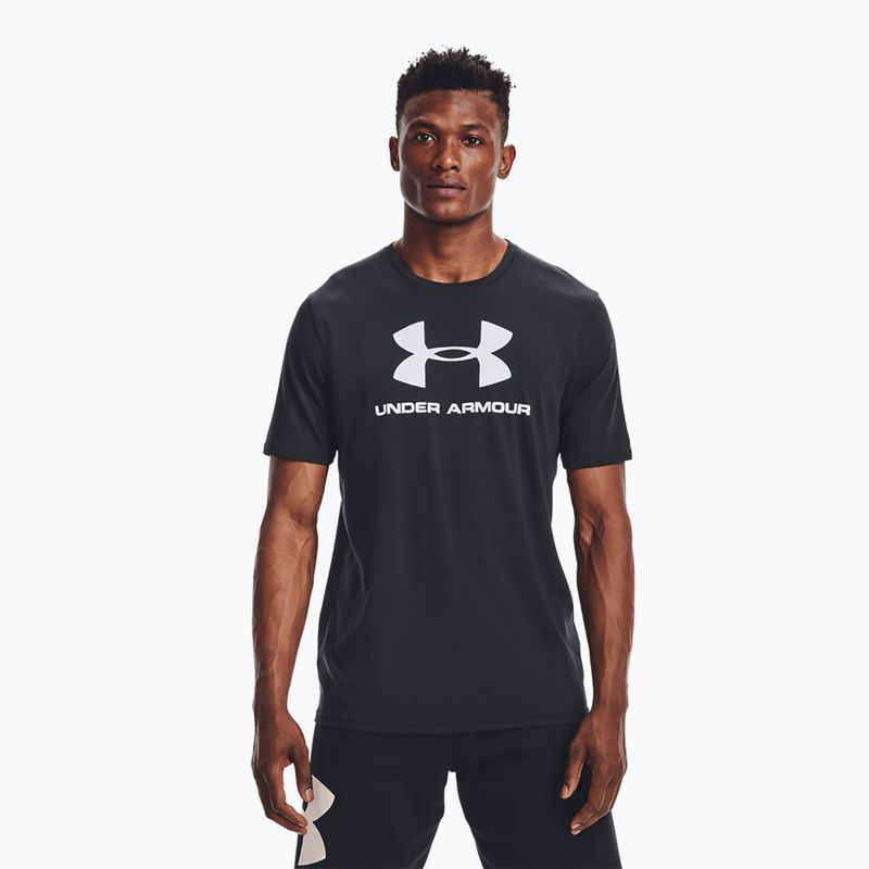 Under Armour UA Sportstyle Logo SS Herren Training T-Shirt schwarz 1329590