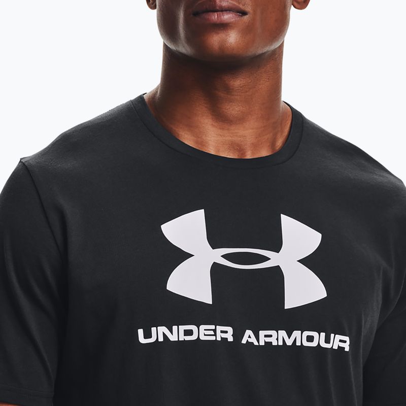 Under Armour UA Sportstyle Logo SS Herren Training T-Shirt schwarz 1329590 4