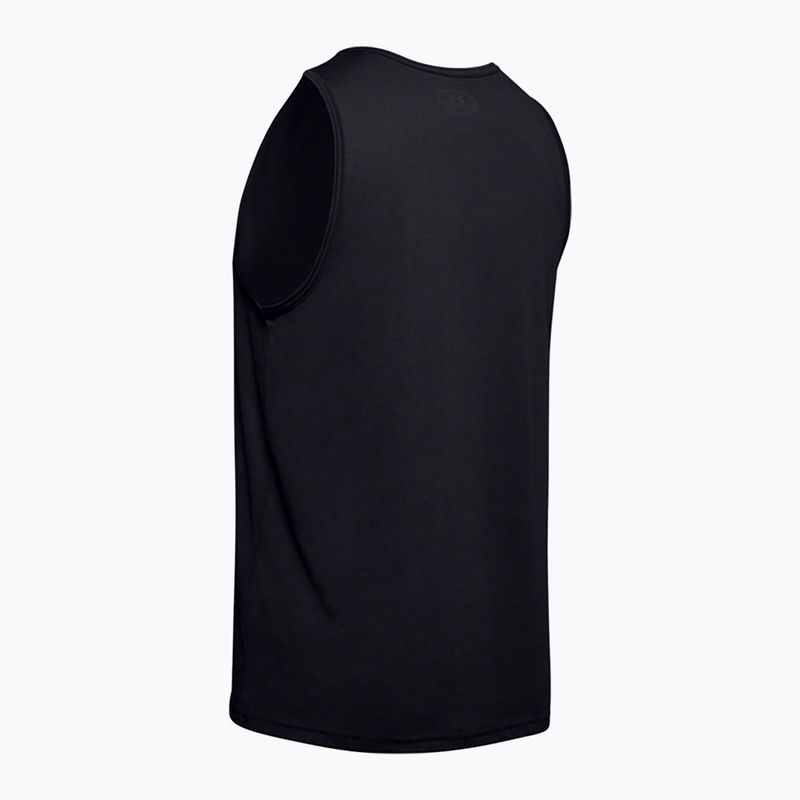 Herren Trainings-Tanktop Under Armour Sportstyle Logo Tank schwarz 1329589 2