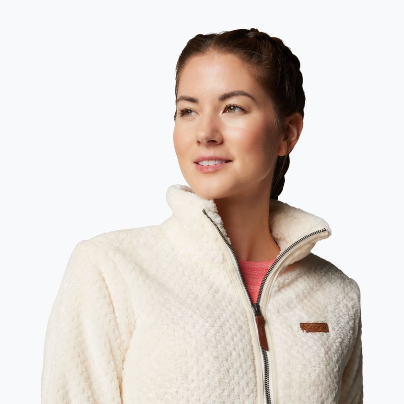 Damen-Fleecejacke Columbia Fire Side II Sherpa Full Zip chalk 5