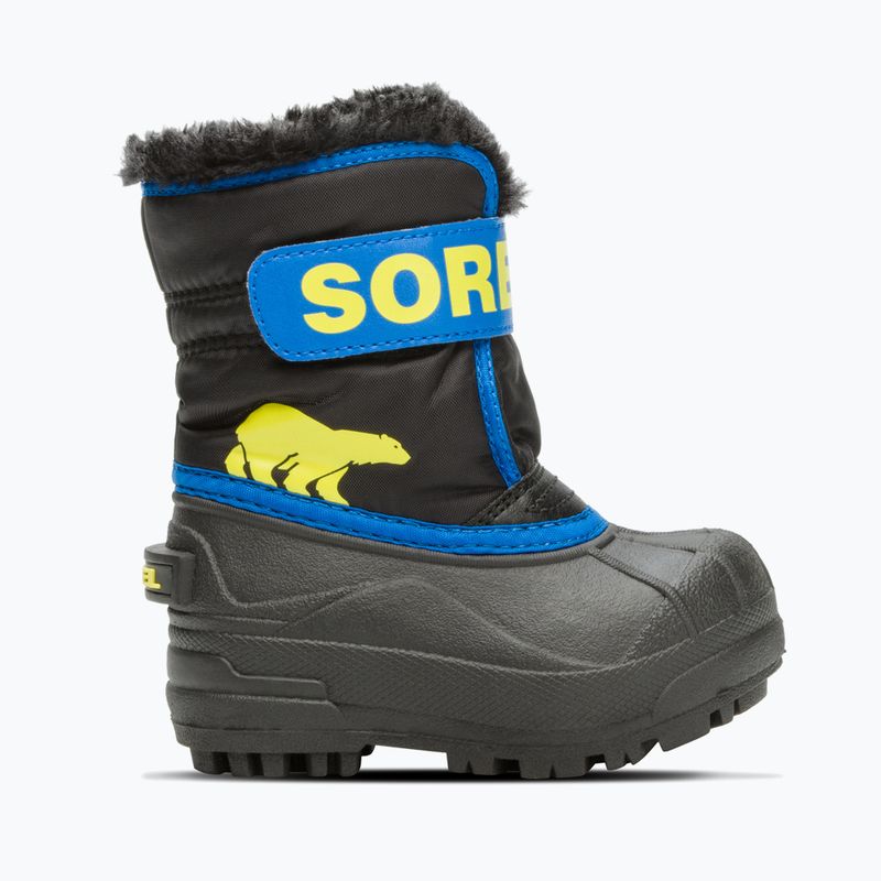 Sorel Snow Commander Kinderschneestiefel schwarz/super blau 7