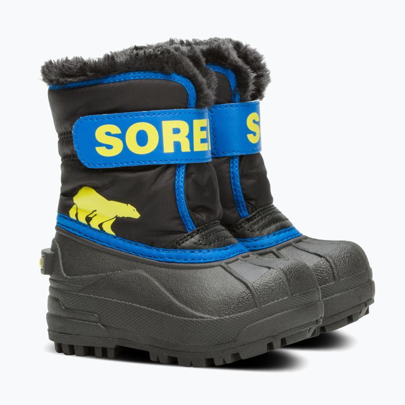 Sorel Snow Commander Kinderschneestiefel schwarz/super blau 9