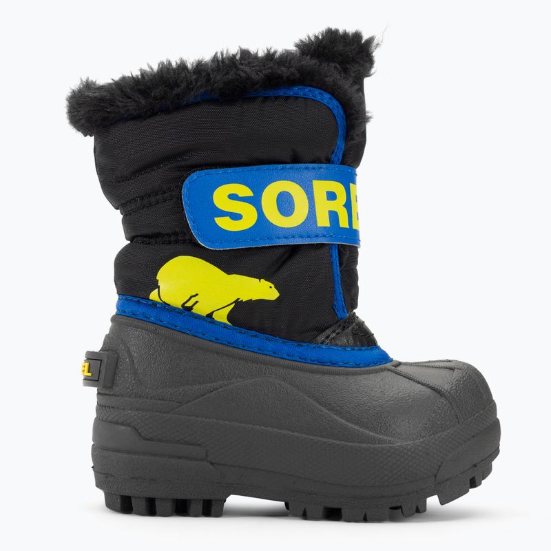 Sorel Snow Commander Kinderschneestiefel schwarz/super blau 2