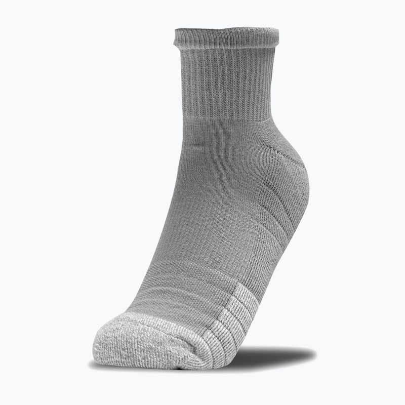 Under Armour Heatgear Quarter Sportsocken 3 Paar grau/schwarz/weiß 1353262 3