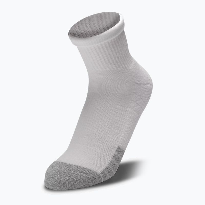 Under Armour Heatgear Quarter Sportsocken 3 Paar weiß und grau 1353262