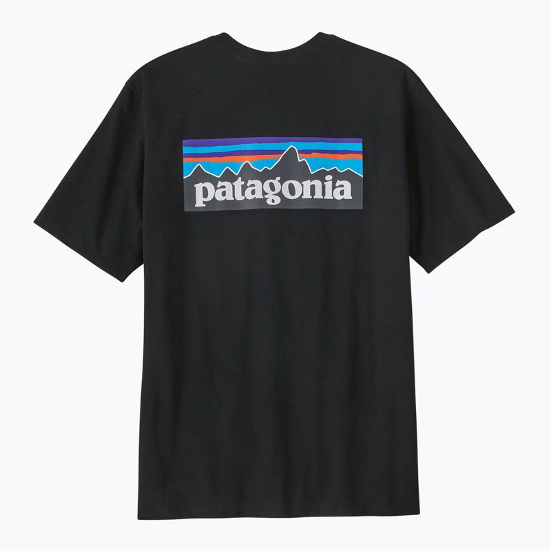 Herren Patagonia P-6 Logo Responsibili-Tee Trekking-T-Shirt schwarz 3