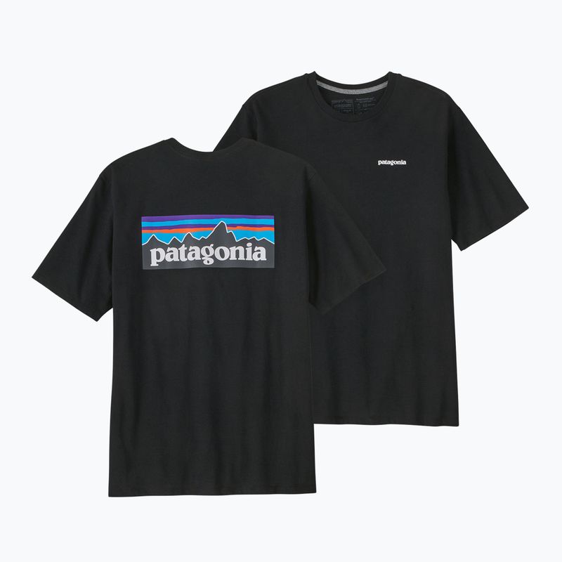 Herren Patagonia P-6 Logo Responsibili-Tee Trekking-T-Shirt schwarz 4