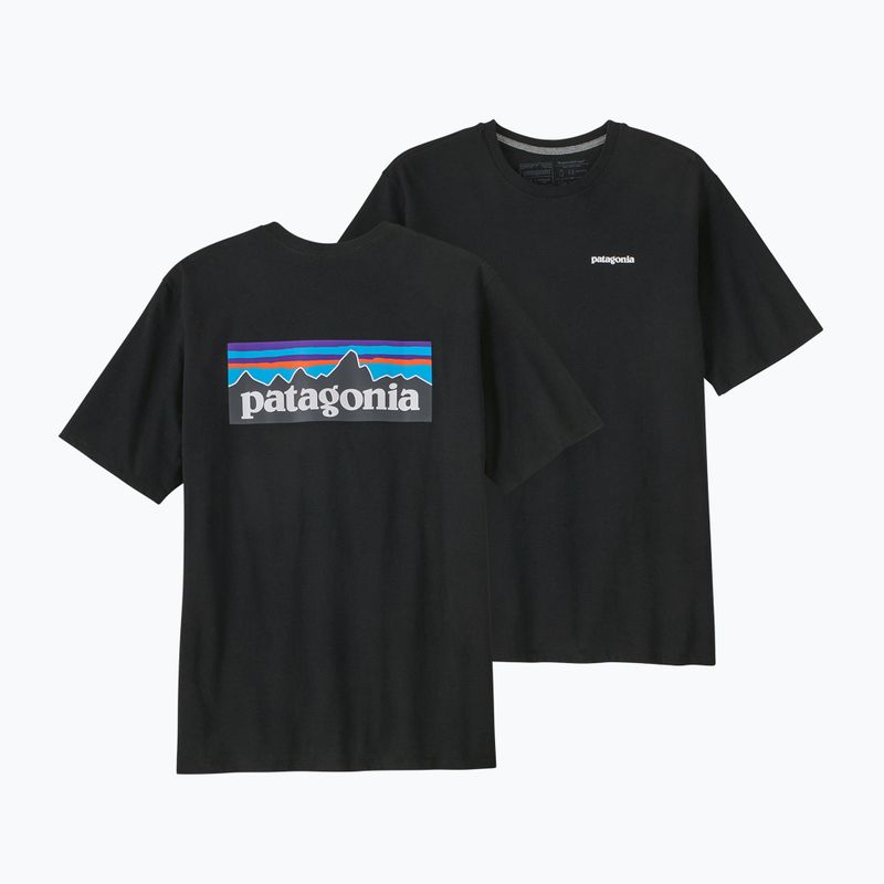 Herren Patagonia P-6 Logo Responsibili-Tee Trekking-T-Shirt schwarz 7