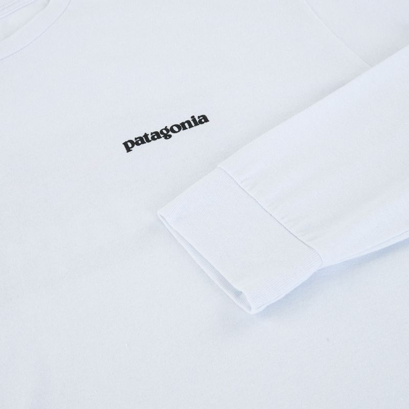 Herren Patagonia P-6 Logo Responsibili Longsleeve weiß 3