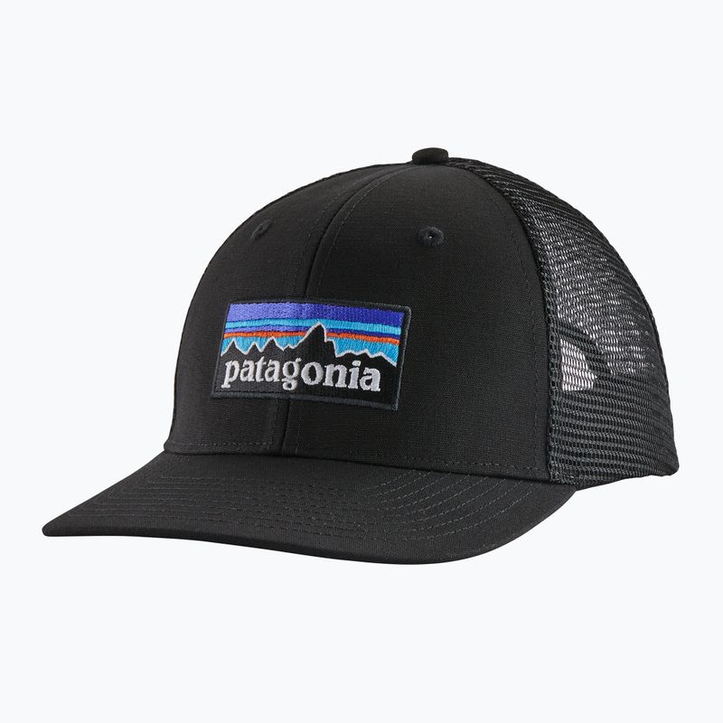 Patagonia P-6 Logo Trucker Kappe schwarz