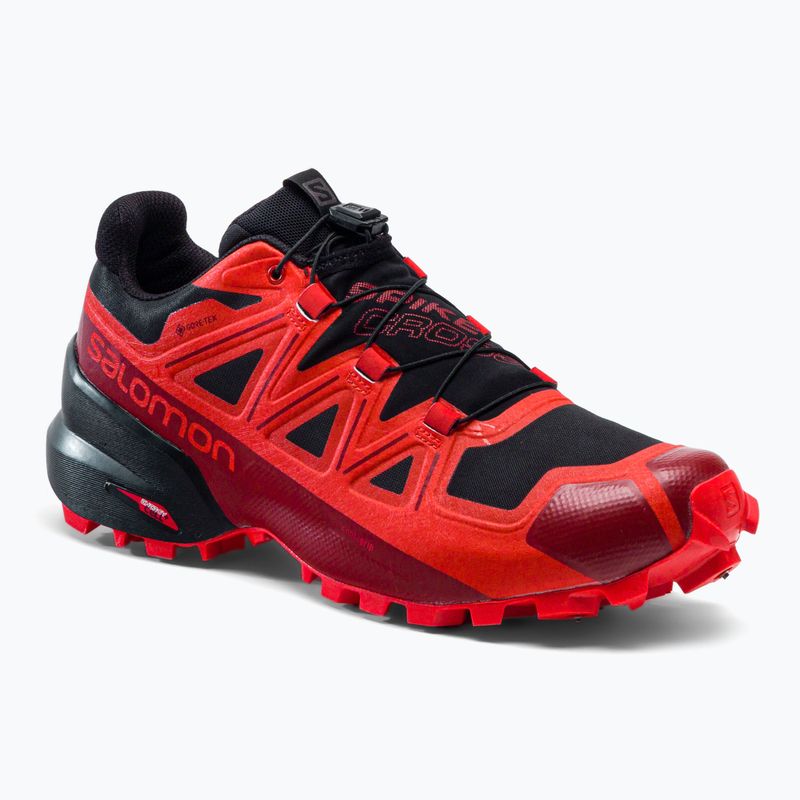 Laufschuhe Herren Salomon Spikecross 5 GTX rot L4882