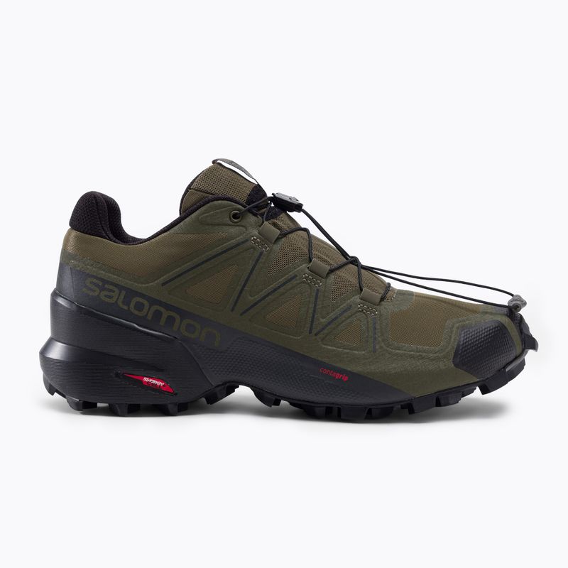 Laufschuhe Trail Herren Salomon Speedcross 5 Wide grün L49813 2