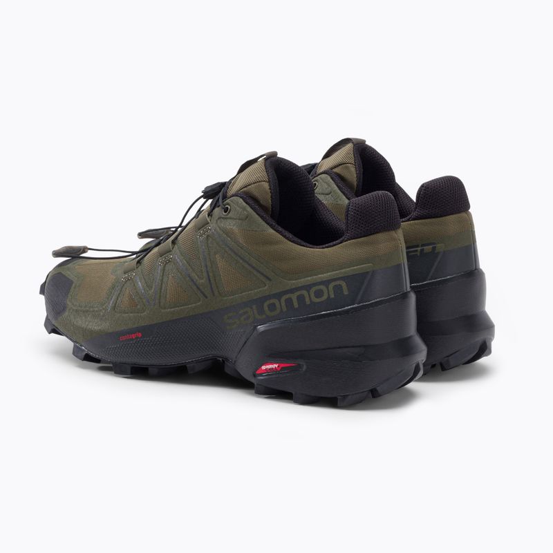Laufschuhe Trail Herren Salomon Speedcross 5 Wide grün L49813 3