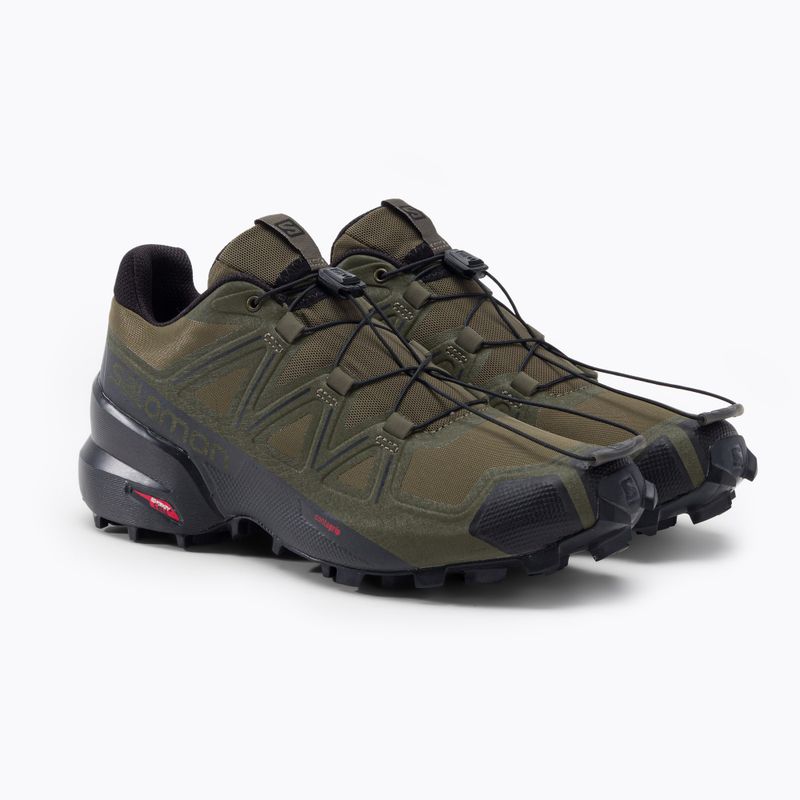 Laufschuhe Trail Herren Salomon Speedcross 5 Wide grün L49813 5