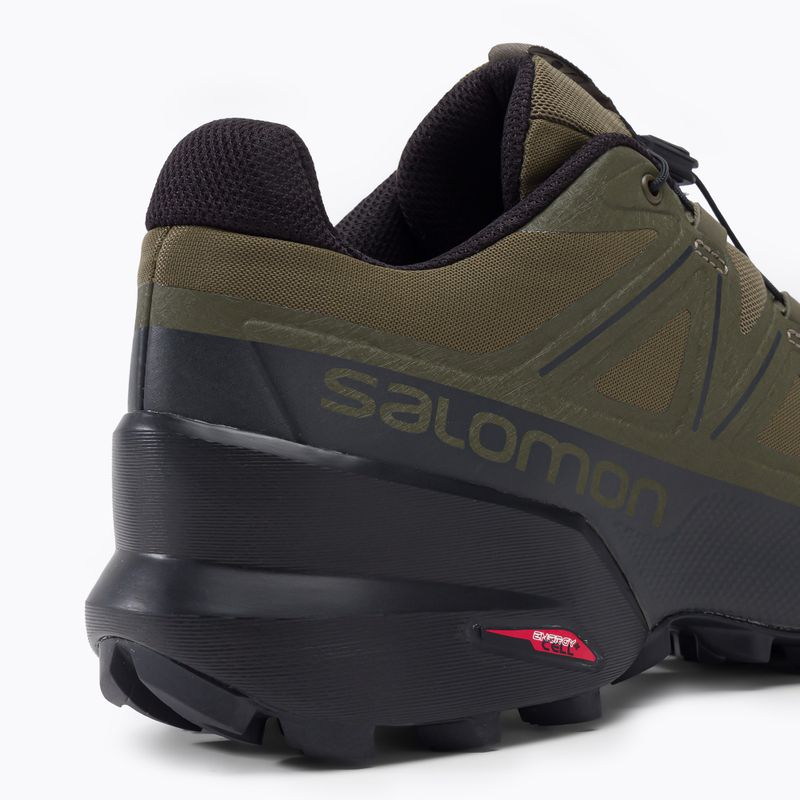 Laufschuhe Trail Herren Salomon Speedcross 5 Wide grün L49813 8
