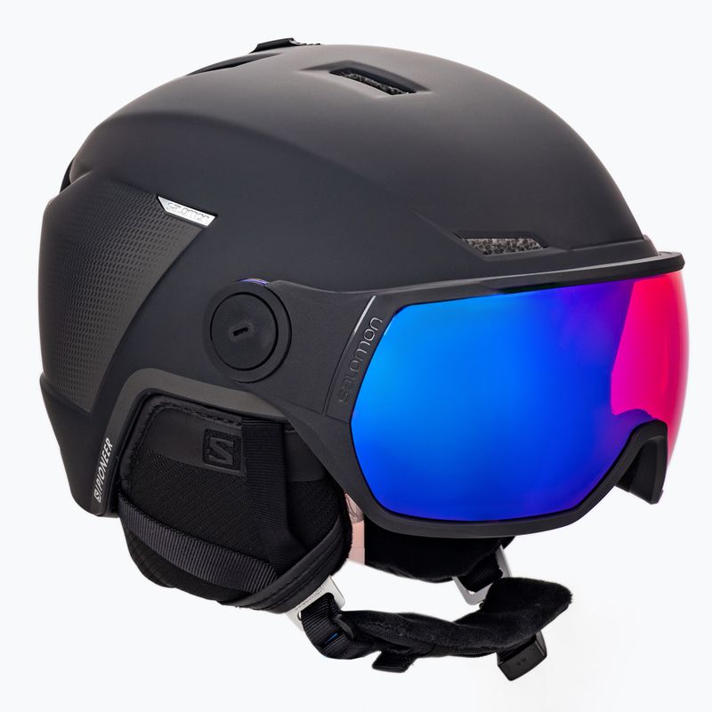 Skihelm Herren Salomon Pioneer Lt Visor schwarz L411999