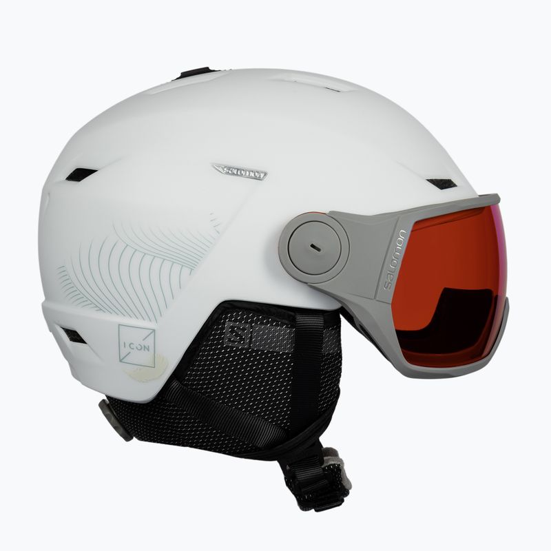 Skihelm Damen Salomon Icon Lt Visor weiß L411997 4