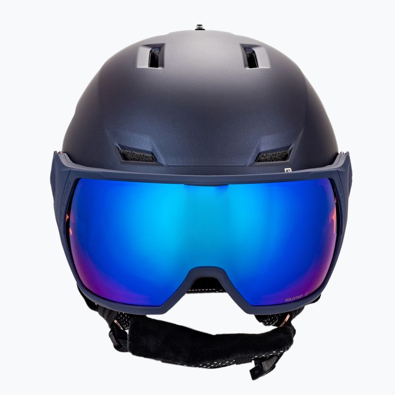 Skihelm Damen Salomon Icon Lt Visor dunkelblau L411998 2