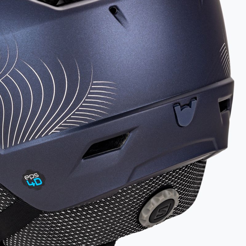 Skihelm Damen Salomon Icon Lt Visor dunkelblau L411998 7