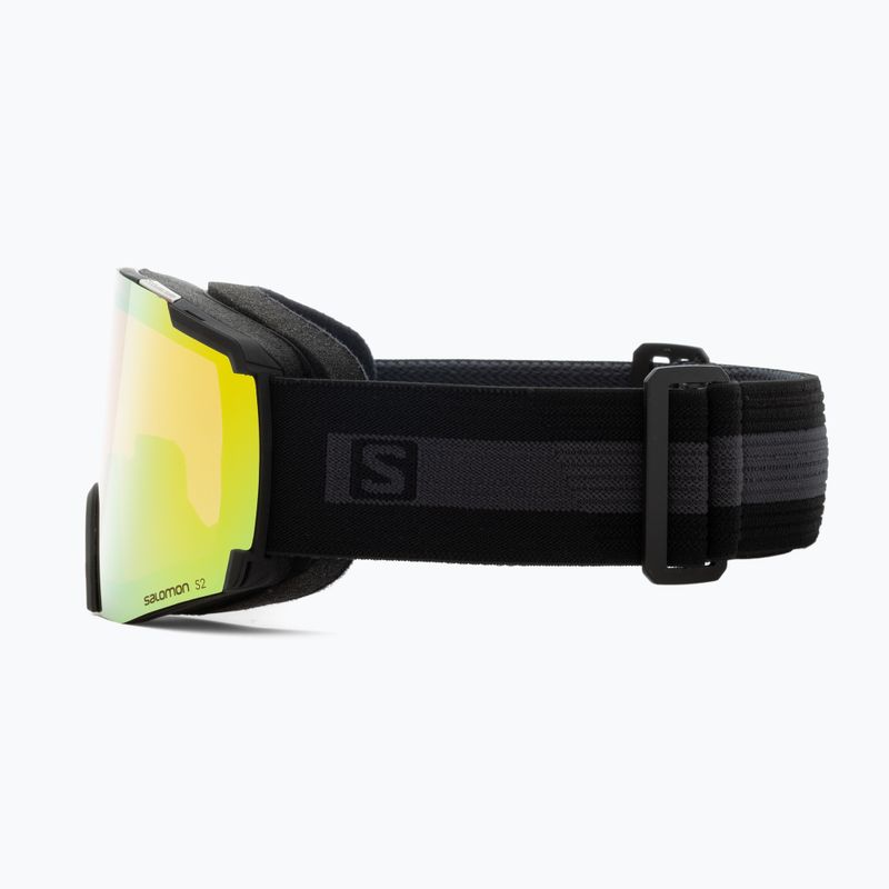 Skibrille Salomon S/View black brand/mid red L411531 4