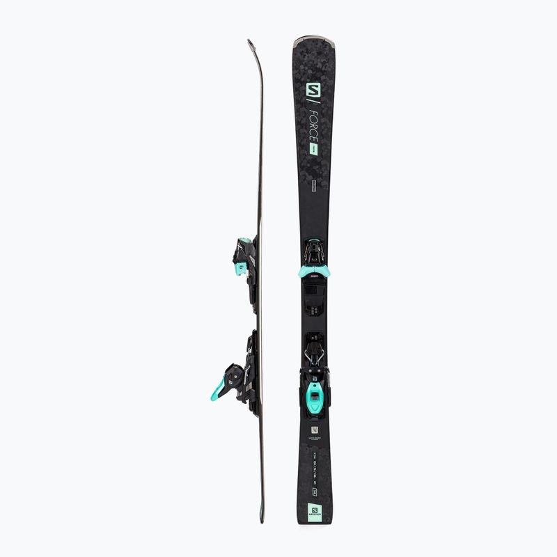 Ski Damen Salomon S/Force W 7 + M1 GW schwarz L411356/L4113251 2