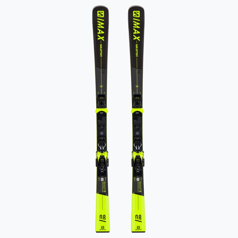 Ski Herren Salomon S/Max 8 + M11 GW grau L411344/L411321