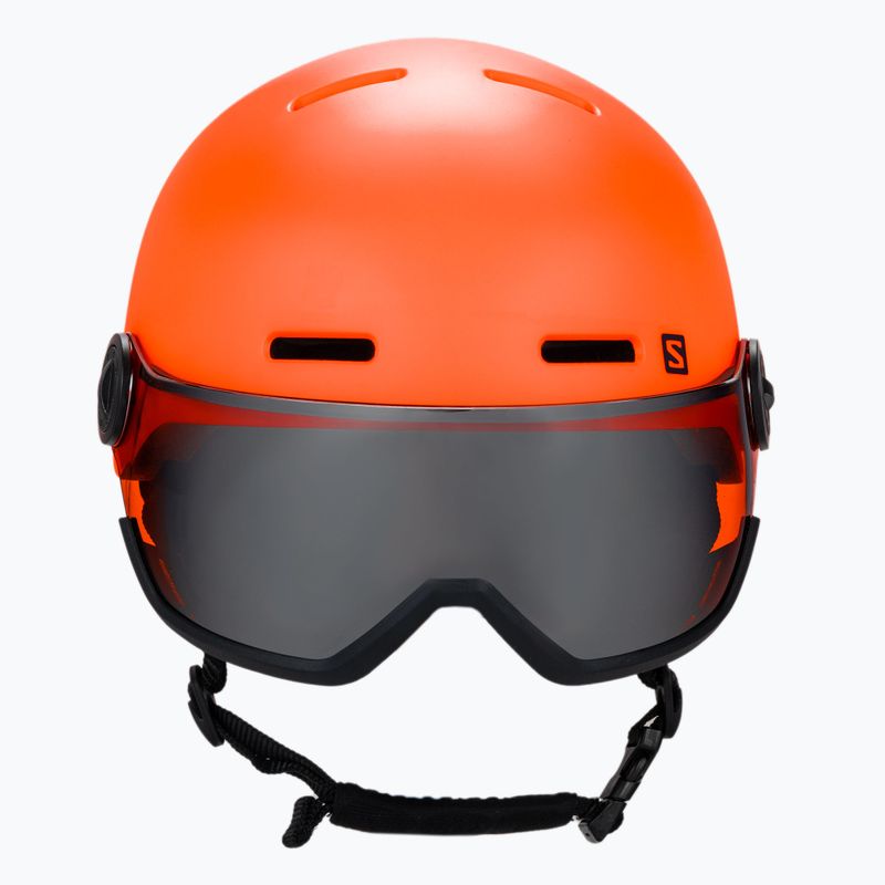 Skihelm Kinder Salomon Grom Visor orange L48369 2