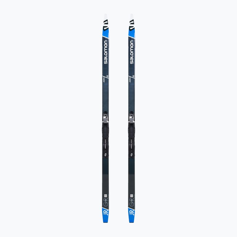 Langlaufski Kinder Salomon Aero Grip Jr. + Prolink Access schwarz-blau L41248PM