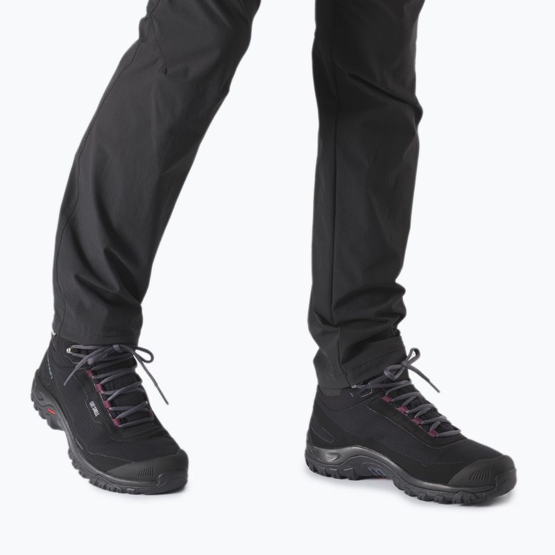 Trekkingschuhe Damen Salomon Shelter CS WP schwarz L41115 9