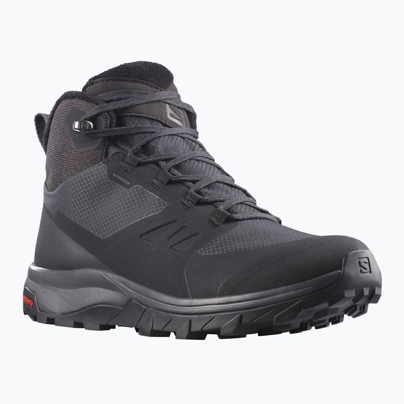 Trekkingschuhe Damen Salomon Outsnap CSWP schwarz L41111 12