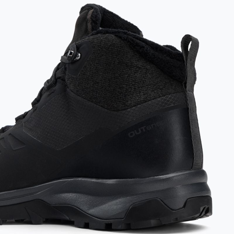 Trekkingschuhe Damen Salomon Outsnap CSWP schwarz L41111 10