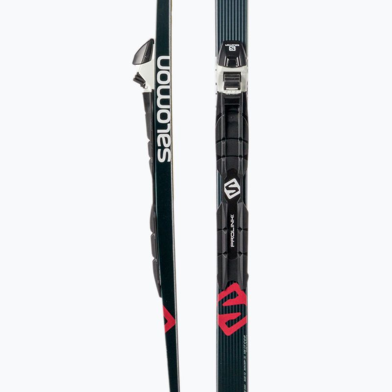 Langlaufski Salomon Snowscape 8 Skin + Prolink Auto schwarz-rot L413753PM 5