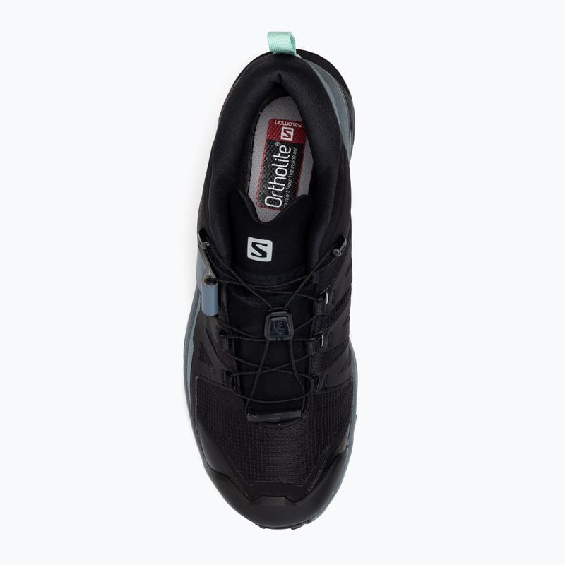 Trekkingschuhe Damen Salomon X Ultra 4 GTX schwarz-blau L412896 6