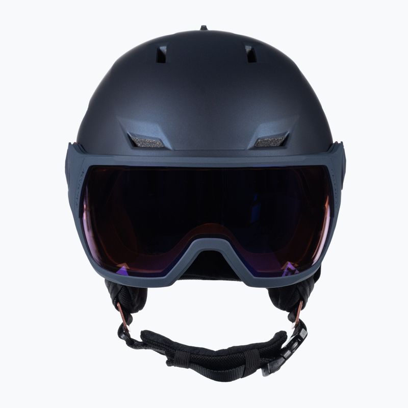 Skihelm Damen Salomon Icon LT Visor Photo Sigma S1-S3 dunkelblau L415298 2