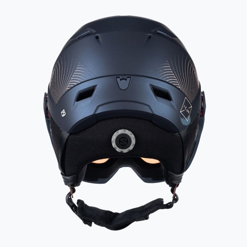 Skihelm Damen Salomon Icon LT Visor Photo Sigma S1-S3 dunkelblau L415298 3