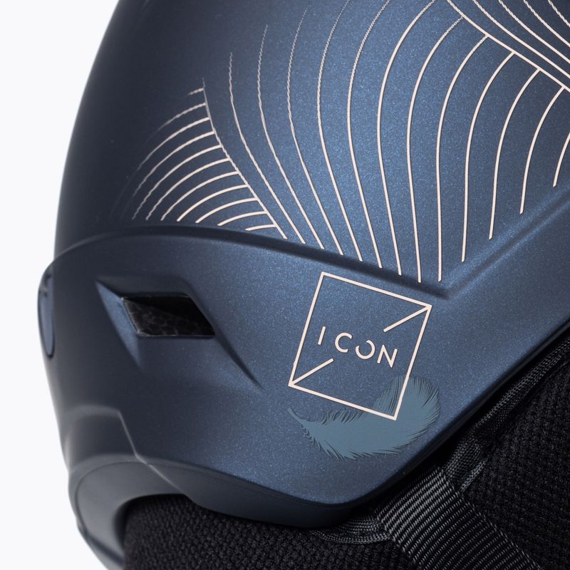 Skihelm Damen Salomon Icon LT Visor Photo Sigma S1-S3 dunkelblau L415298 8