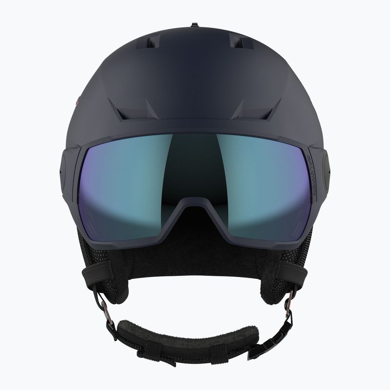 Skihelm Damen Salomon Icon LT Visor Photo Sigma S1-S3 dunkelblau L415298 12