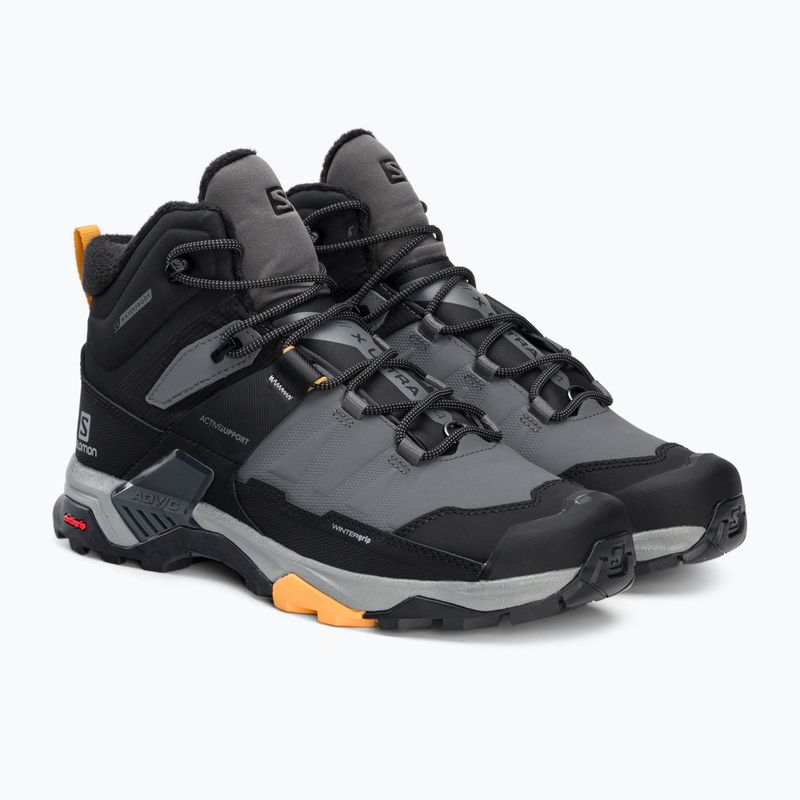 Trekkingschuhe Herren Salomon X Ultra 4 MID Winter TS CSWP grau-schwarz L413552 4