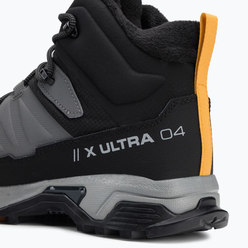 Trekkingschuhe Herren Salomon X Ultra 4 MID Winter TS CSWP grau-schwarz L413552 9